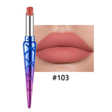 HANDAIYAN Matte Lipstick Pen Mermaid Unique Shape Design Lipstick Lip Balm Natural Vitamin E Matte Lipstick Long Lasting Color