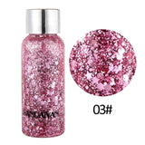 HANDAIYAN Body Glitter Gel Nail Hair Face Glitter Art Flash Heart Gold Silver Laser Sequins Face Gems Festival Glitter Tattoo