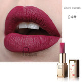 Pudaier 26 Colors Matte Velvet Lipstick Moisturizing Vitamin E Lip Glaze Sexy Red Lip Make Up Beauty Cosmetic Star Lipstick
