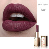 Pudaier 26 Colors Matte Velvet Lipstick Moisturizing Vitamin E Lip Glaze Sexy Red Lip Make Up Beauty Cosmetic Star Lipstick