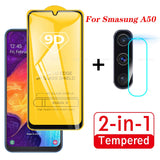 2 In 1 For Samsung Galaxy A50 2019 Camera Lens Film 9D Screen Protector Protective Tempered Glass for Galaxy SM A50 A505F S A51