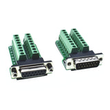 D-SUB Connector DB15 Female/Male Connector Adapter Jack Terminal Breakout PCB Board Connectors