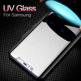 100D UV Liquid Curved Full Glue Tempered Glass For Samsung Galaxy S8 S9 S10 Plus Lite Note 8 9 10 Screen Protector Full Cover