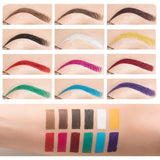 HANDAIYAN 24 Hour Waterproof Multifunctionl Eyebrows Gel and Eyeliner Gel Party Show Makeup Clown Colourful Cosmetics With Brush