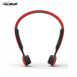 ALWUP Bluetooth earphone Wireless Headphone Bone Conduction Stereo Sports Headset for Phone with Microphone 8GB MP3 Player