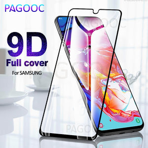 9D Tempered Glass on the For Samsung Galaxy A20 A10 A50 A40 A30 A40s A60 A70 A80 M20 M10 M30 Full Cover Protection Safety Glass