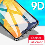 9D Curved Tempered Glass on the For Samsung Galaxy A30 A50 A10 Screen Protector For Samsung A51 M20 M30 M40 A40 A60 A70 A80 A90