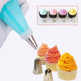 26pcs/8pcs Silicone Pastry Bag Tips Kitchen DIY Icing  Cream Reusable Pastry Bags Nozzle Set Cake Decorating Tools