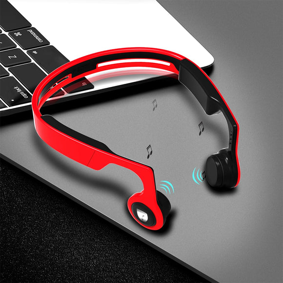 ALWUP Bluetooth earphone Wireless Headphone Bone Conduction Stereo Sports Headset for Phone with Microphone 8GB MP3 Player