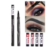 Non-fading Four-headed Eyebrow Pencil Waterproof Liquid Eyebrow Pencil Long-lasting Liquid Eyebrow Pencil Hair Dye Pen