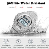 New MISSFOX G Style Shock Mens Watches Top Brand Luxury Digital Watch Men Diamond Male Clock Xfcs Classic Hip Hop Iced Out Watch