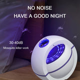 2020 USB Powered Mosquito Killer Lamp 1m/2m Electric No Noise 360° Insect Killer Bug Zapper Mosquito Trap Light For Bedroom Home