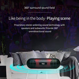 TG LED Bluetooth Outdoor Speaker Metal Portable Super Bass Wireless Loudspeaker 3D Stereo Music Surround With Mic FM TFCard Aux