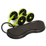 Muscle Exercise Equipment Home Fitness Equipment Double Wheel Abdominal Power Wheel Ab Roller Gym Roller Trainer Training (Green)