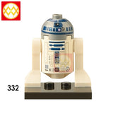 Single Sale WM925-930 Baby Yoda Mandalorian Movie Characters Darth Vader R2 D2 Battle Droid Action Model Figures Children Toys