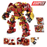 650PCS  Marvel Iron Man Hulkbuster War Machine Building Blocks Super Heroes Avengers Infinity War Children Kids Toys