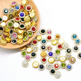 20Pcs Claw Cup Rhinestones Strass Mix Color Shiny Crystals Glass Stones Trim Gold Base Non Hot Fix Sew on Rhinestones Crafts 