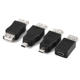 12Pcs  Mini USB3.0 OTG 5pin F/M Charger Adapter Converter USB Male to Female Micro USB Adapter Power Bank Cable