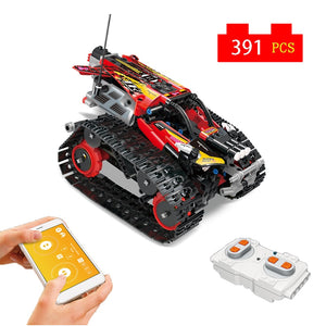 2020 New 391PCS Remote-Controlled Stunt Racer Building Blocks Technic Car Model Bricks Electric Toys for Children Gift