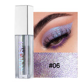 HANDAIYAN Marble Liquid Glitter Eye Shadow Diamond Shimmer Eyeshadow Waterproof Long Lasting Chameleon Pearlescent Eyeshadow