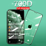 700D Full Cover Tempered Glass On For iPhone 11 Pro Max Screen Protector Glass Soft Edge For iPhone X XS Max XR 7 8 6 Plus Film