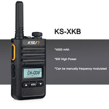 Walkie Talkie KSUN KS-UV2D 8W High Power Dual Band Handheld Two Way Ham Radio Communicator HF Transceiver Amateur Handy