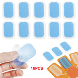 10Pcs Gel Pads For EMS Abdominal ABS Trainer Weight Loss Hip Exercise Patch Replacement For Abdominal Training Device TSLM1