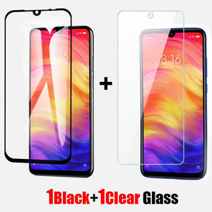 2 in 1 Camera Lens Tempered Glass For Xiaomi Redmi Note 7 8 Pro 8T Screen Protector On The For Redmi 8 8A 7 7A Protective Glass