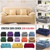 Elastic White Sofa Cover Stretch Tight Wrap All-inclusive Sofa Covers for Living Room Couch Cover Chair Sofa Cover Pillow Case