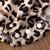 New 2PCS Infant Baby Girl Leopard Romper Bodysuit Jumpsuit Clothes Outfits Summer