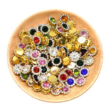 20Pcs Claw Cup Rhinestones Strass Mix Color Shiny Crystals Glass Stones Trim Gold Base Non Hot Fix Sew on Rhinestones Crafts