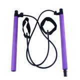 Yoga Pull Rods Portable Home Yoga Gym Body Abdominal Resistance Bands for Pilates Exercise Stick Toning Bar Fitness Rope Puller