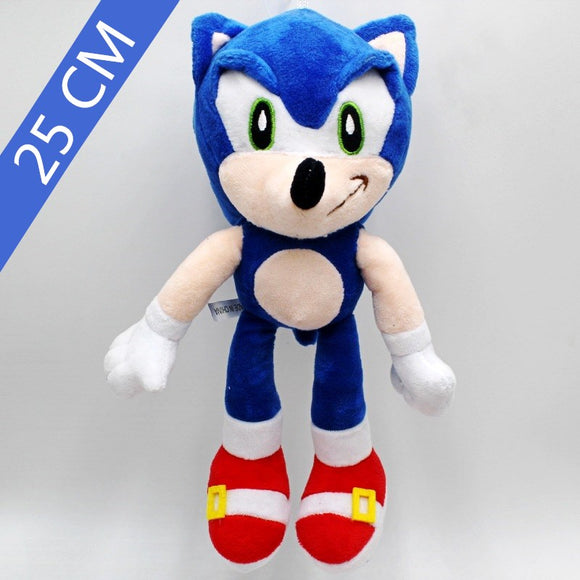 25cm Sonic the hedgehog Plush Doll Blue Yellow Gray Red Black Sonic Dolls Toy Home Decoration Kid's Birthday Festival Gifts