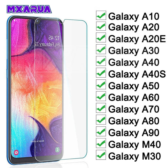 Protective Glass on the For Samsung Galaxy A10 A20 A30 A40 A50 A60 A70 A80 A90 A20E A40S M20 M30 M40 Screen Tempered Glass Film