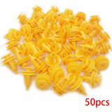 50/100/200PCS Mixed Auto Fastener Vehicle Car Bumper Clips Retainer Fastener Rivet Door Panel Fender Liner Universal Fit for Car