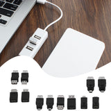 12Pcs  Mini USB3.0 OTG 5pin F/M Charger Adapter Converter USB Male to Female Micro USB Adapter Power Bank Cable