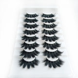 5/8 pairs 3D mink eyelashes 3D natural false eyelashes 3d soft mink eyelashes extension Makeup Kit