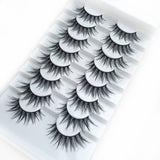 5/8 pairs 3D mink eyelashes 3D natural false eyelashes 3d soft mink eyelashes extension Makeup Kit