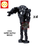 Single Sale WM925-930 Baby Yoda Mandalorian Movie Characters Darth Vader R2 D2 Battle Droid Action Model Figures Children Toys