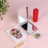 Makeup Mirror Skull  DIY Special Shaped Diamond Painting Ultra-thin Makeup Mirror Handmade Christmas Gifts