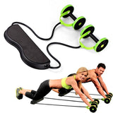 Muscle Exercise Equipment Home Fitness Equipment Double Wheel Abdominal Power Wheel Ab Roller Gym Roller Trainer Training