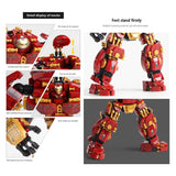 650PCS  Marvel Iron Man Hulkbuster War Machine Building Blocks Super Heroes Avengers Infinity War Children Kids Toys