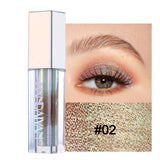 HANDAIYAN Marble Liquid Glitter Eye Shadow Diamond Shimmer Eyeshadow Waterproof Long Lasting Chameleon Pearlescent Eyeshadow