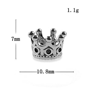 Charm Crown Silver fashion beads big hole DIY bracelet ACCESORIES jewerly