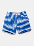 Men Stripe Swimming Shorts Drawstring Quick Drying Holiday Mini Shorts for Running Lounge Shorts