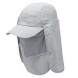 Collrown Sun Protection Cover Face Visor Outdoor Fishing Hat Summer Quick-drying Cap Breathable Hat Baseball Cap